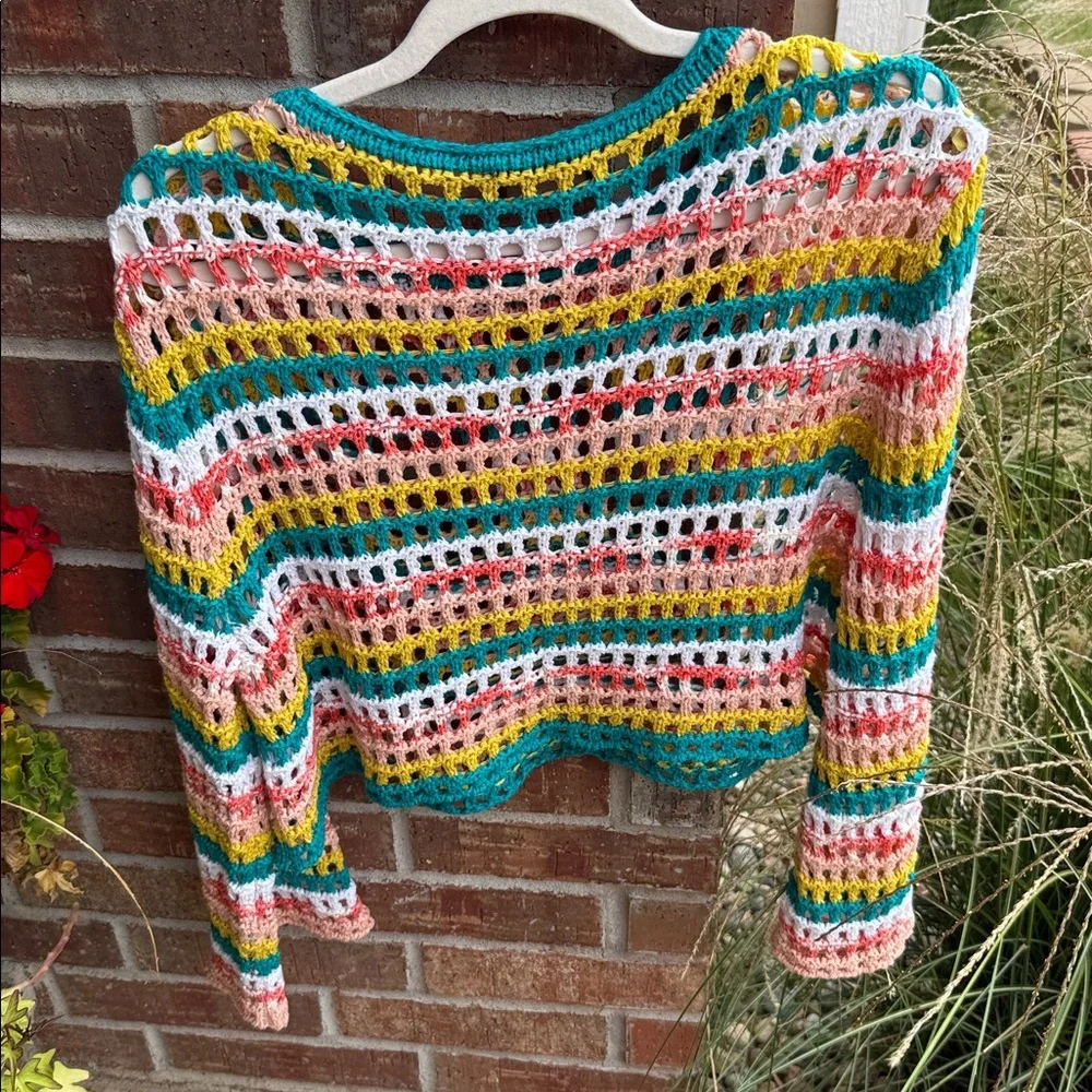 Kerisma Ladies S/M Multicolor Crochet 🧶 Top